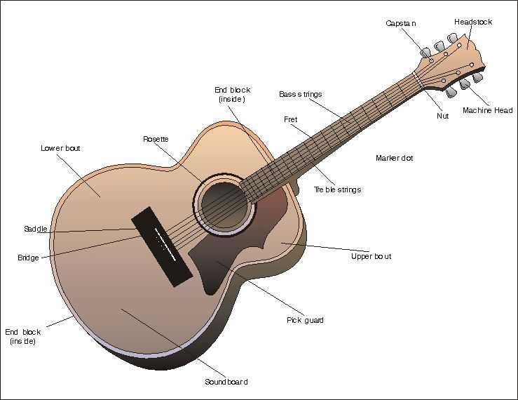 parts of a acoustic guitar diagram parts of a acoustic guitar diagram