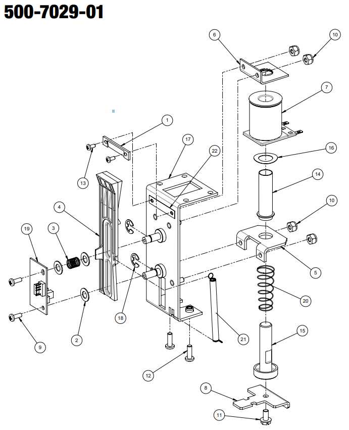 pinball parts diagram