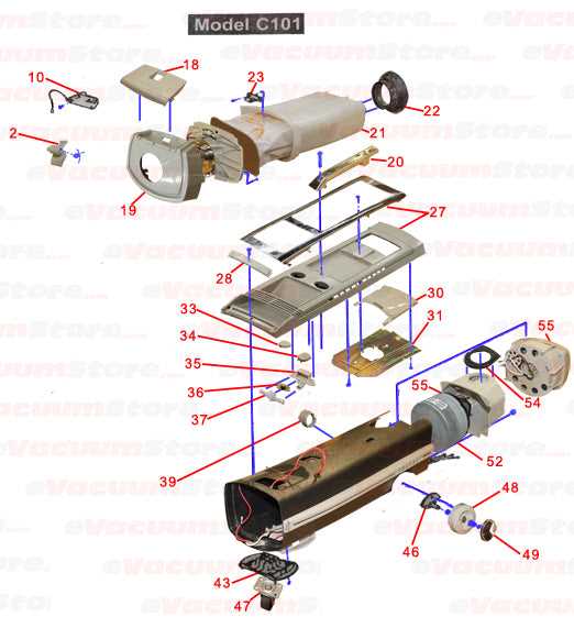 proteam vacuum parts diagram