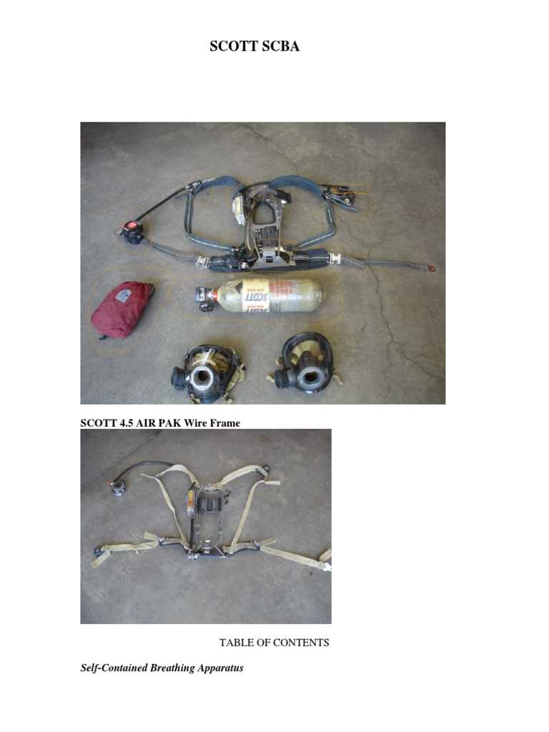 scba parts diagram