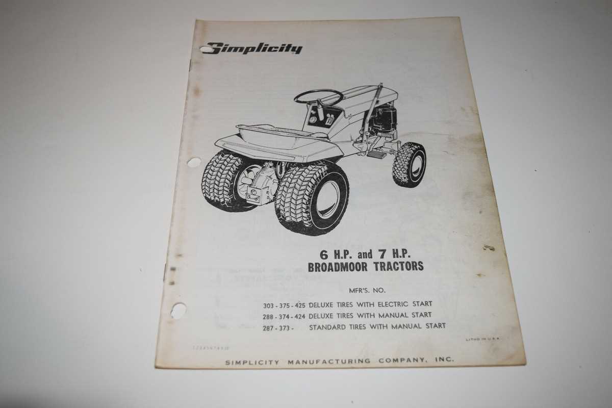 simplicity broadmoor parts diagram