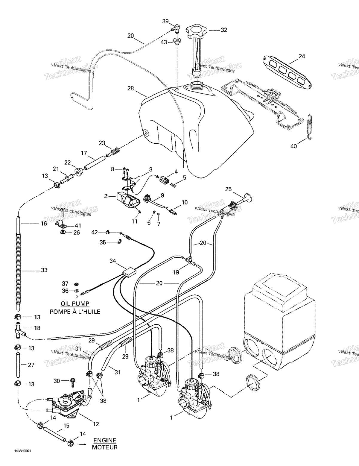 ski doo parts diagram