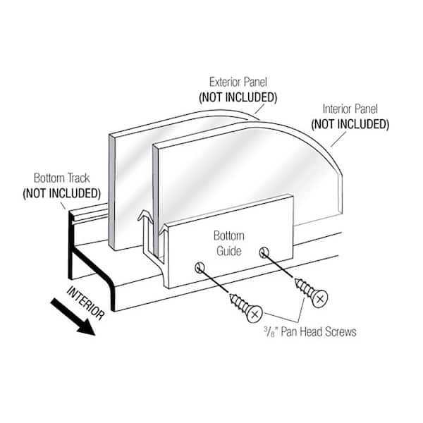 sliding shower door parts diagram