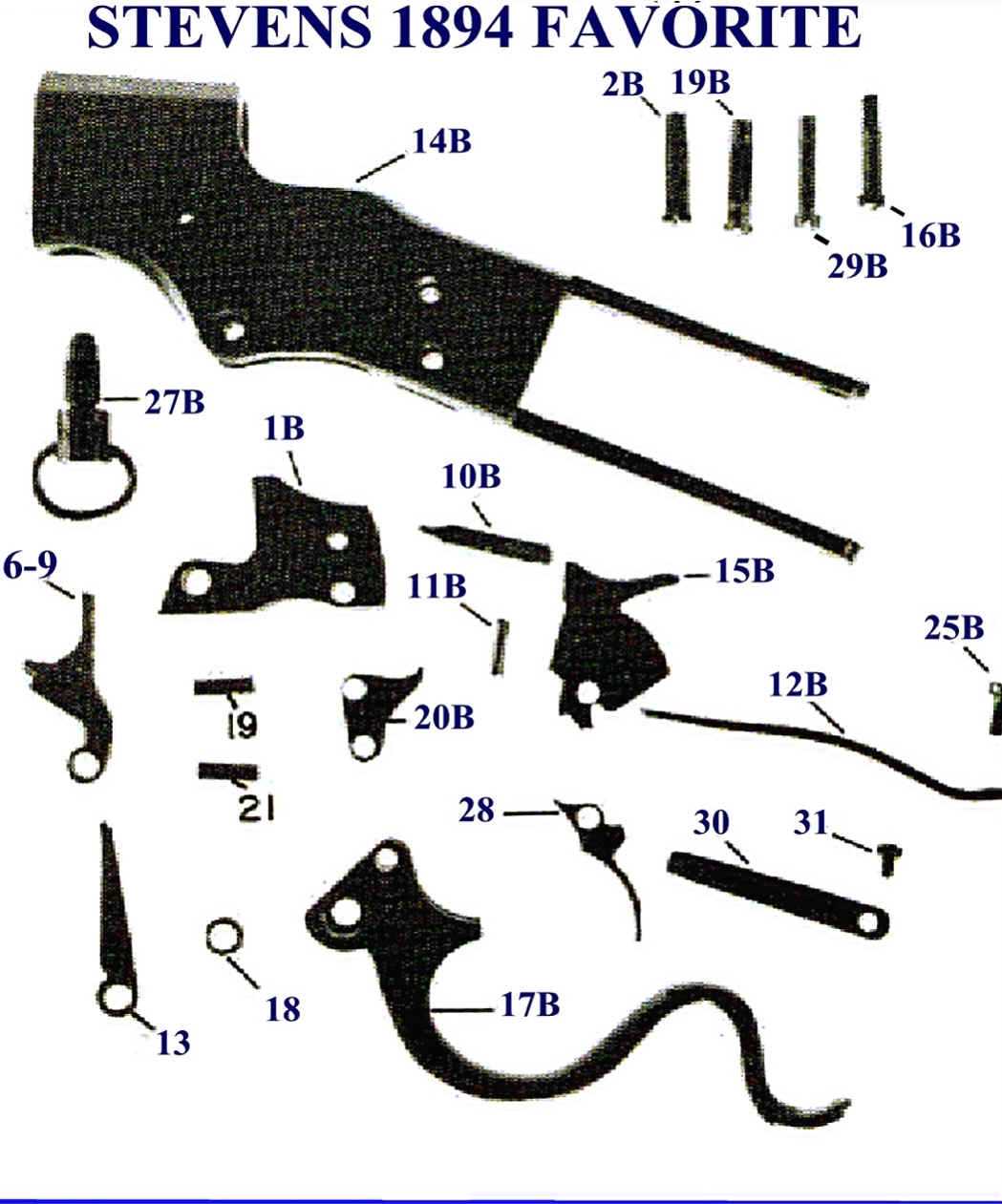 stevens 301 parts diagram