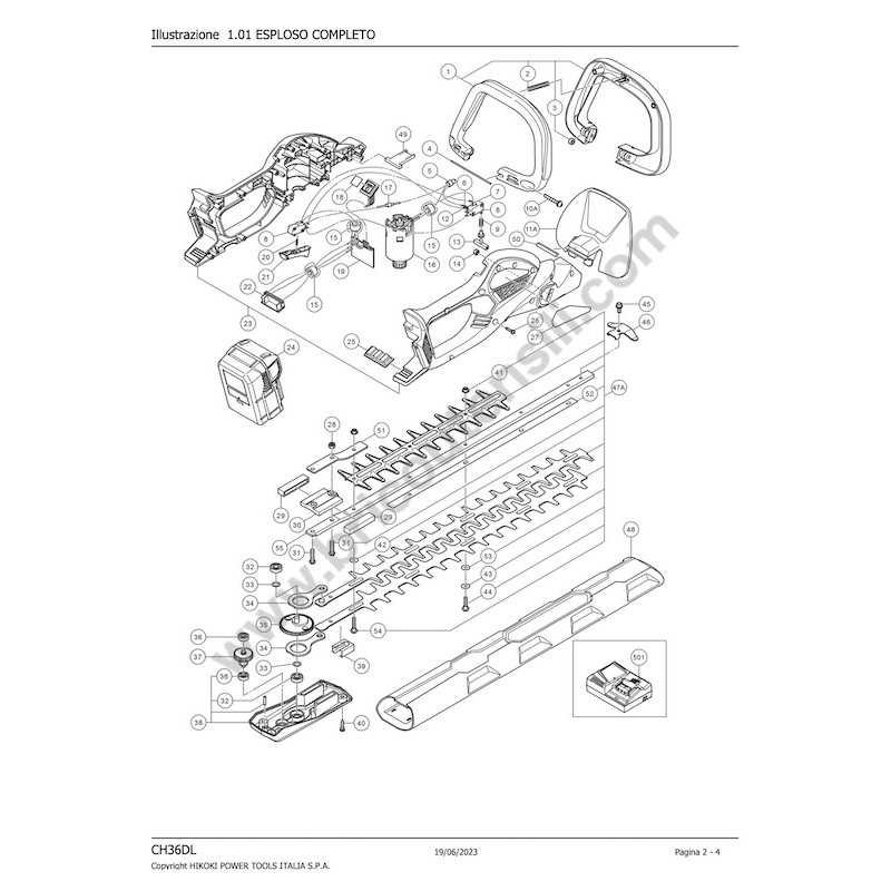 stihl hedge trimmer parts diagram