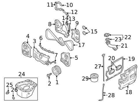 subaru engine parts diagram