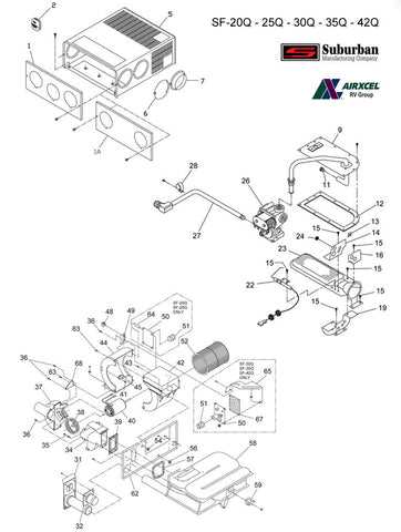 suburban rv furnace parts diagram