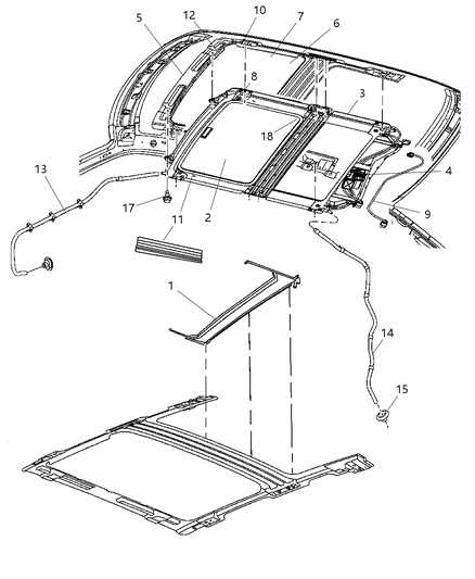 sunroof parts diagram sunroof parts diagram