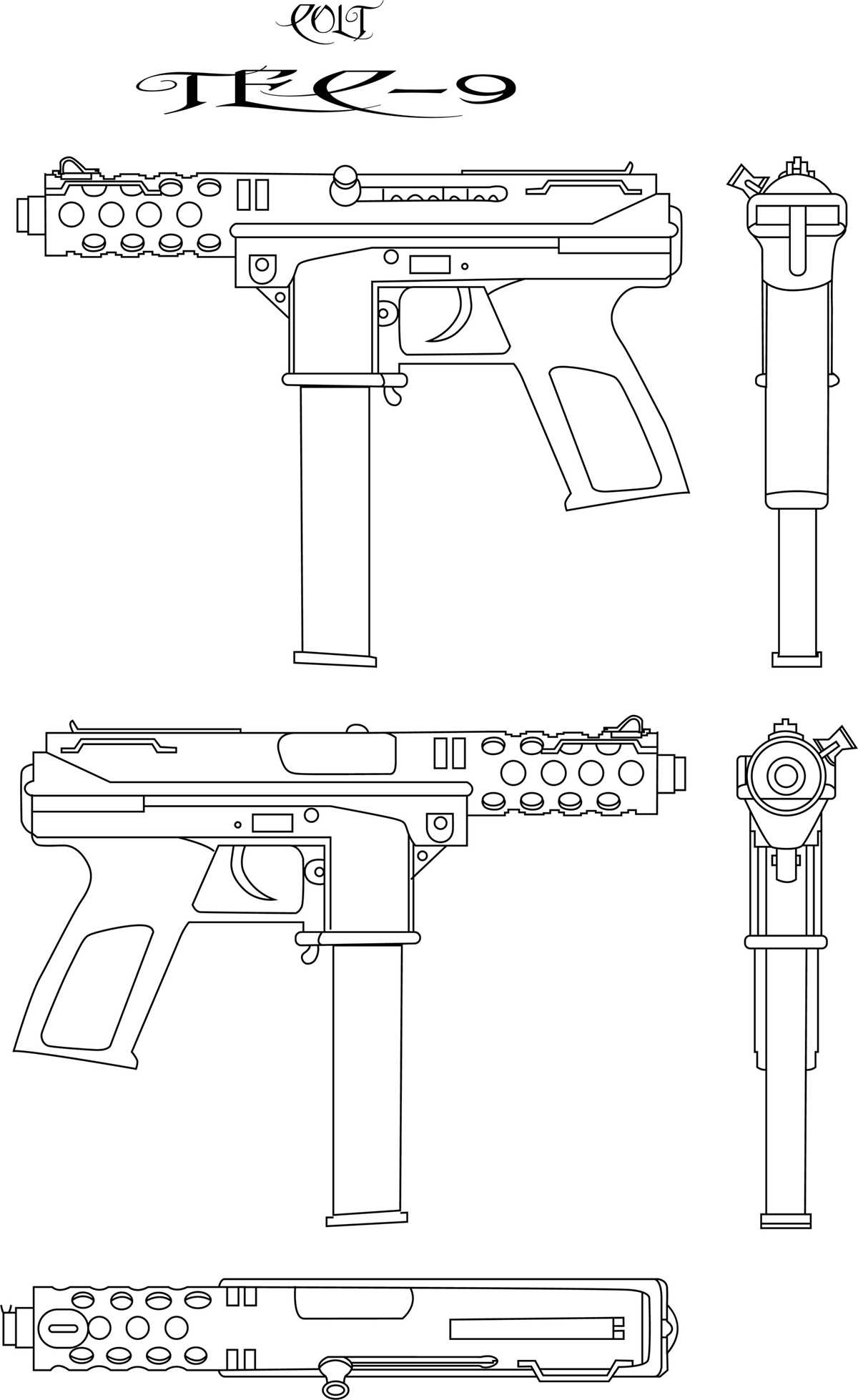 tec 9 parts diagram tec 9 parts diagram