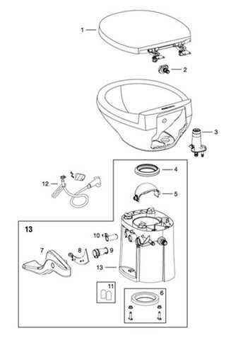 thetford rv toilet parts diagram