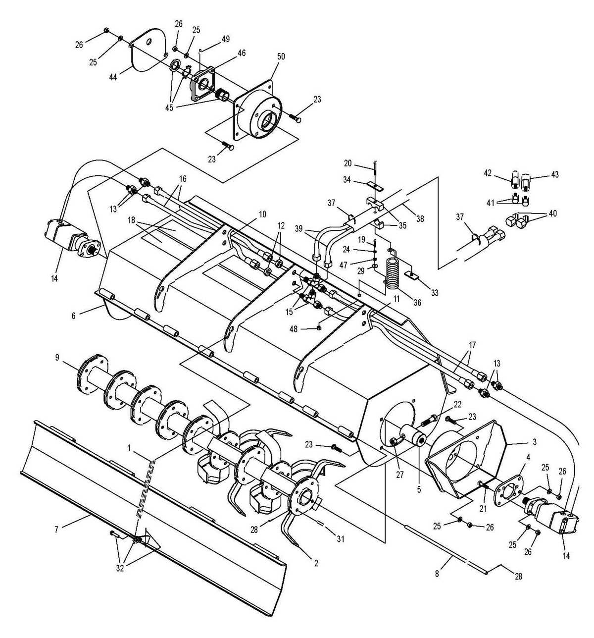 tiller parts diagram tiller parts diagram