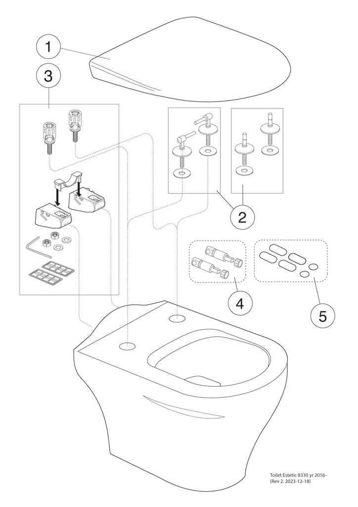 toilet seat parts diagram