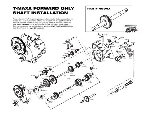 traxxas t maxx 2.5 parts diagram