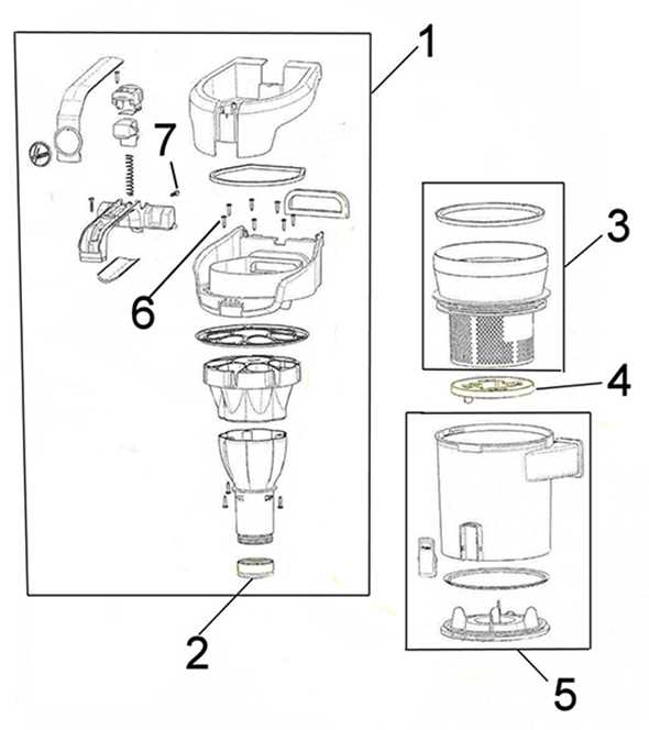 upright vacuum hoover windtunnel parts diagram