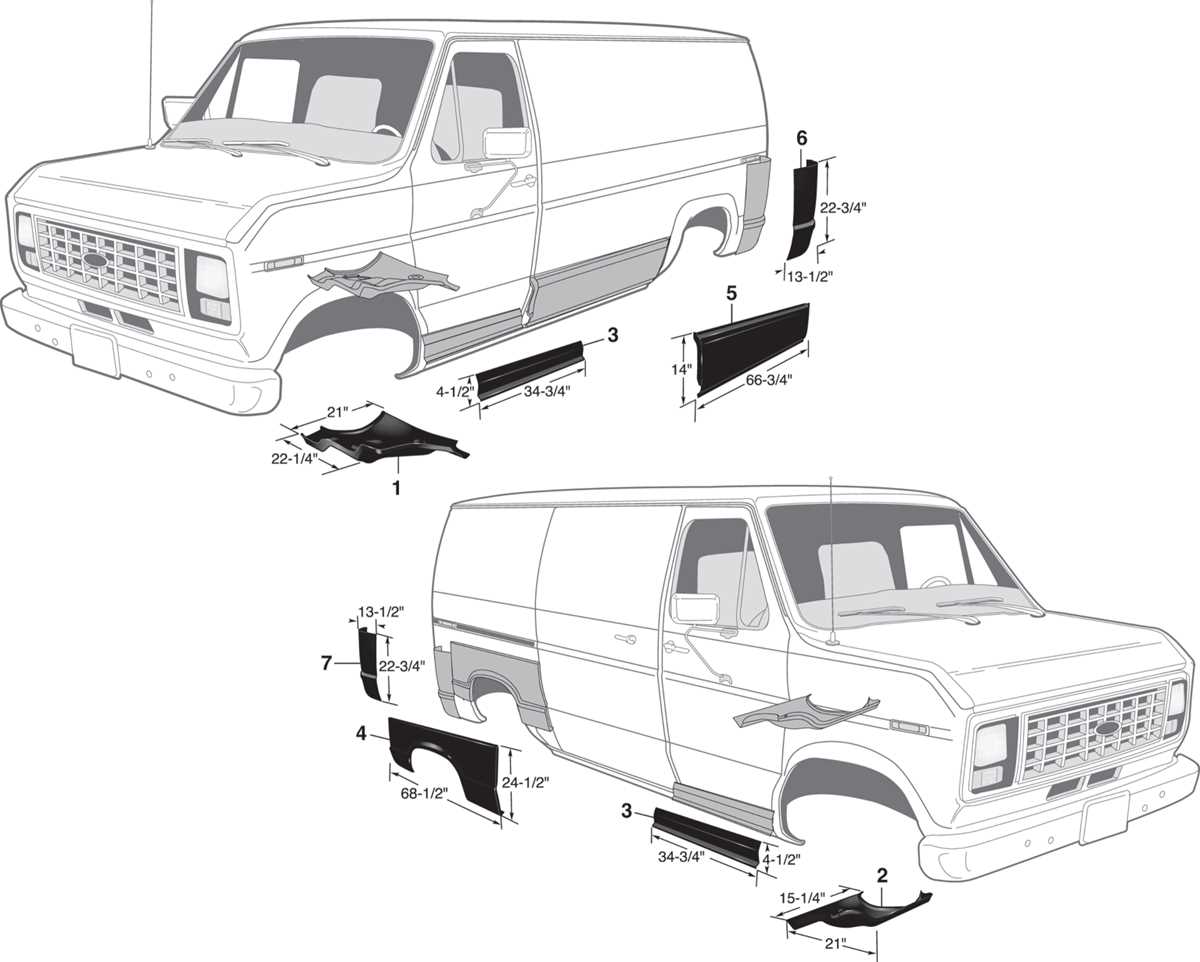 van ford e350 parts diagram