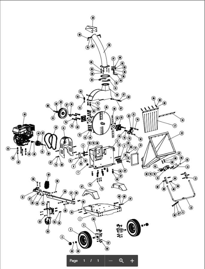 vermeer chipper parts diagram