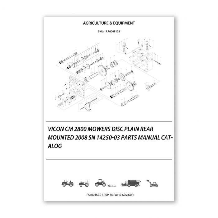 vicon disc mower parts diagram