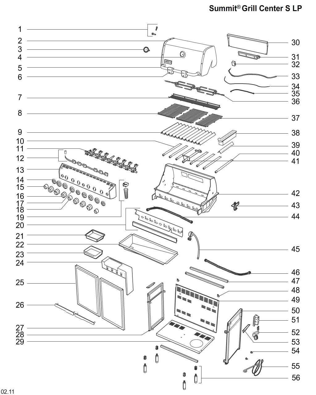 weber performer parts diagram