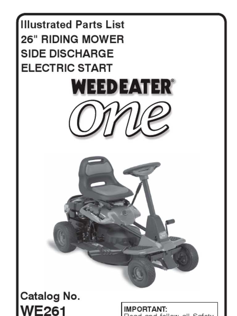 weed eater lawn mower parts diagrams weed eater lawn mower parts diagrams