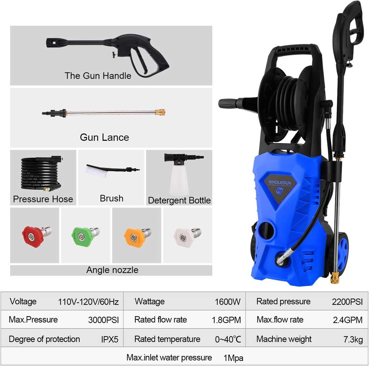wholesun pressure washer parts diagram