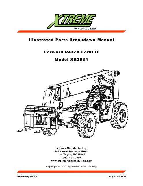 telehandler parts diagram
