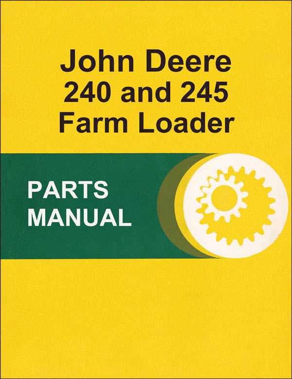 john deere 240 parts diagram