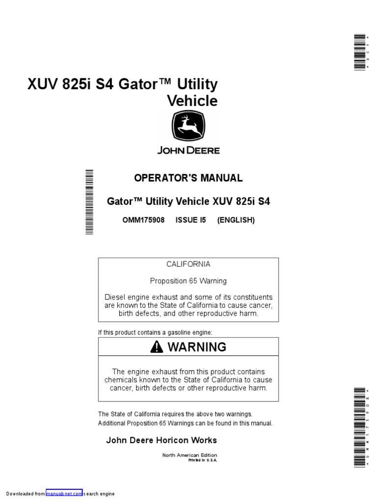john deere gator 825i parts diagram