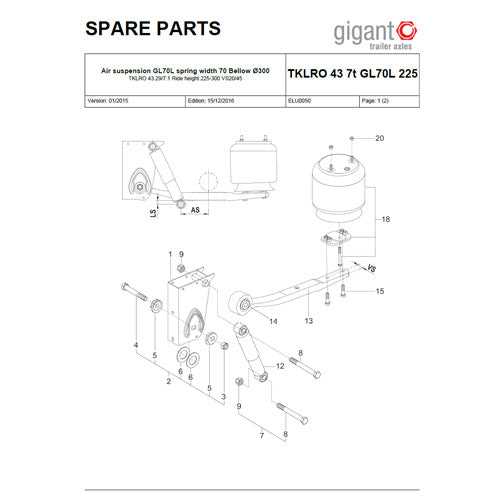semi trailer suspension parts diagram