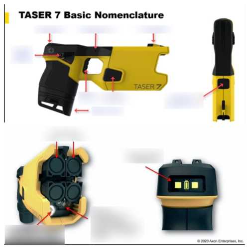 axon taser 10 parts diagram