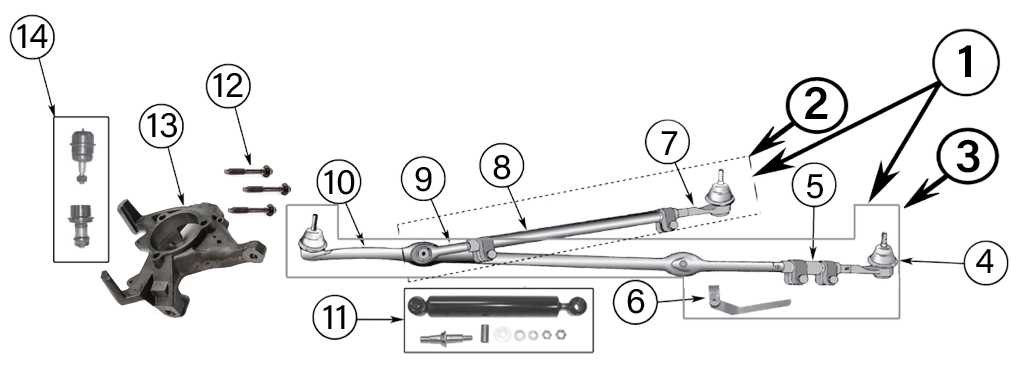 jeep wrangler jk steering parts diagram