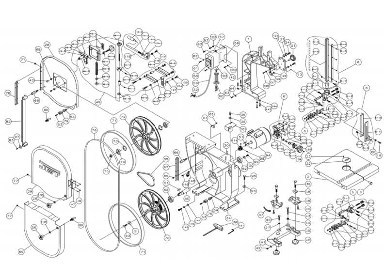 band saw parts diagram band saw parts diagram
