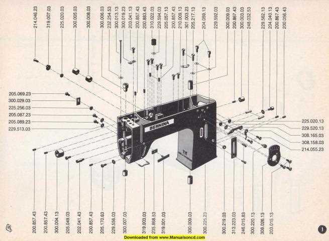 bernina parts diagram bernina parts diagram