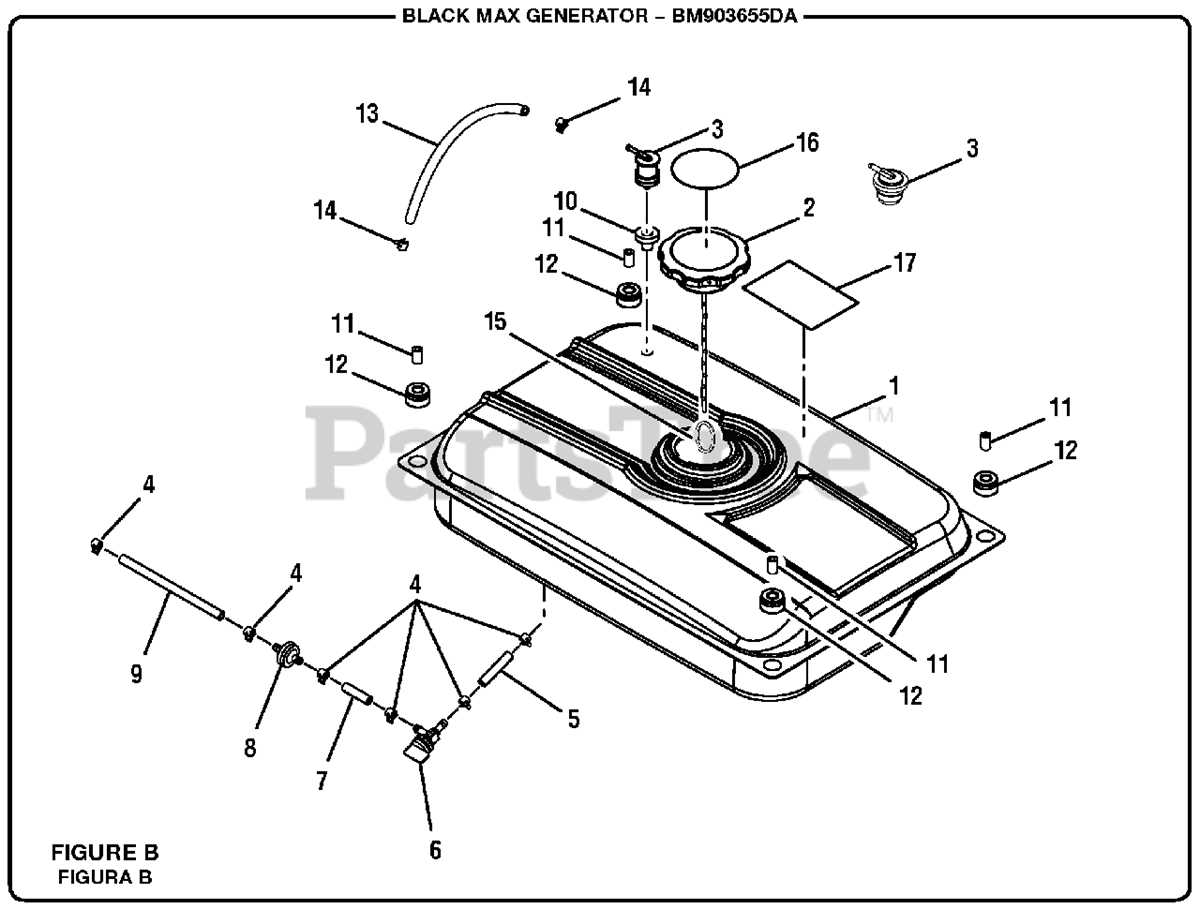 black max generator parts diagram