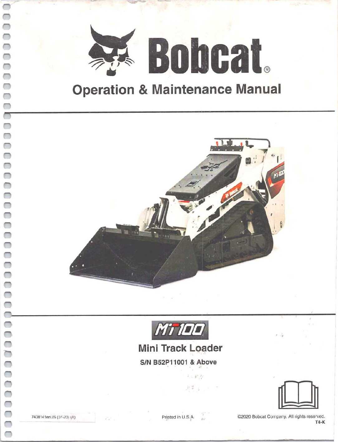 bobcat mt100 parts diagram