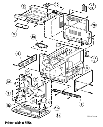 printer parts diagram