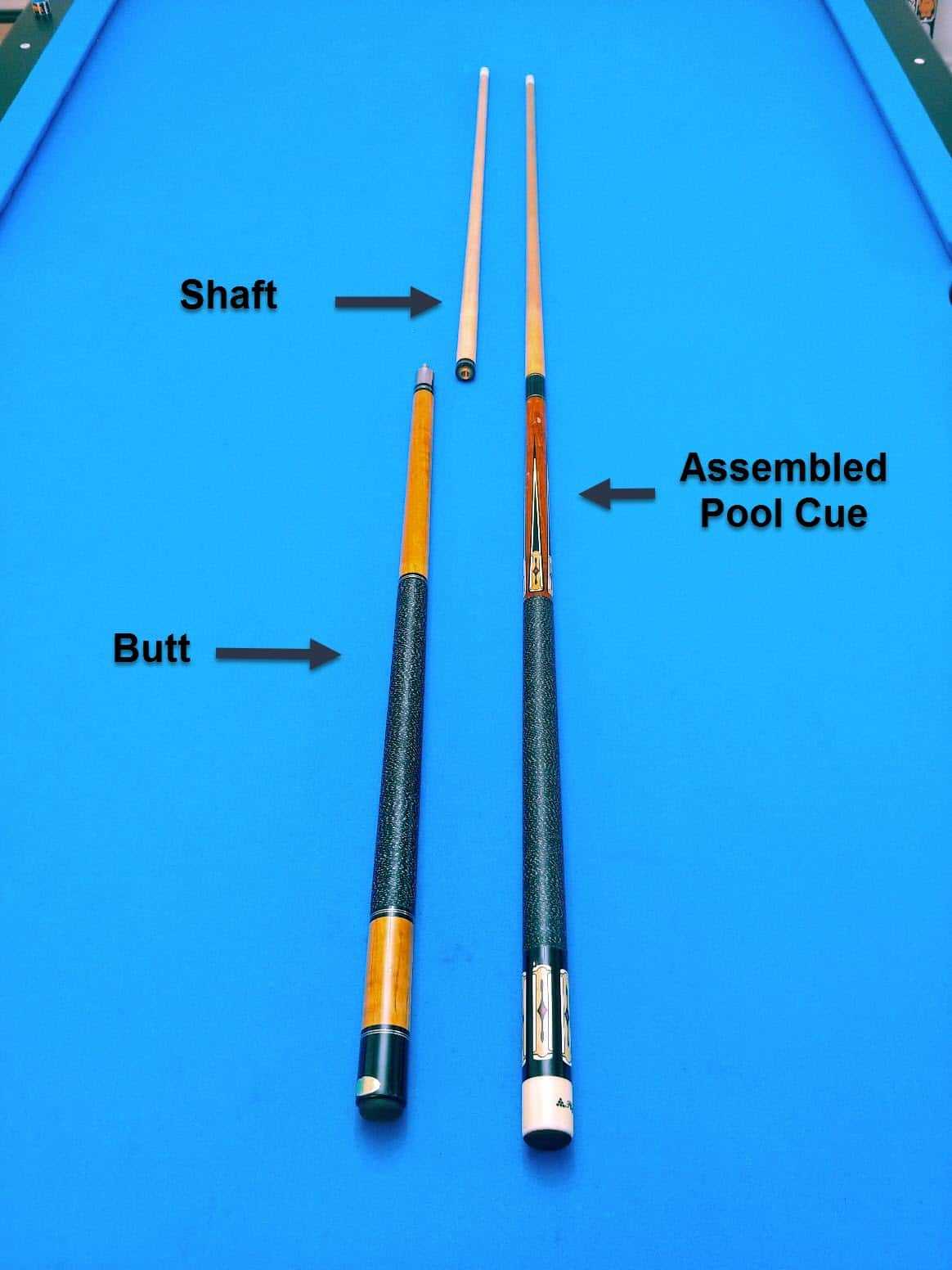 pool cue parts diagram