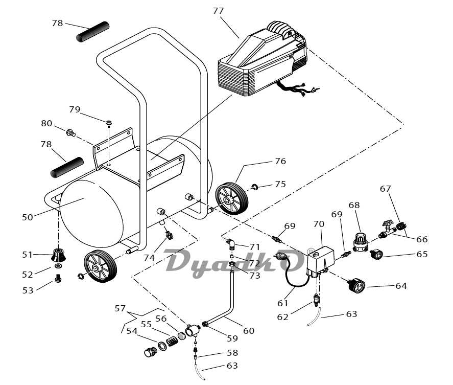 campbell hausfeld air compressor parts diagram