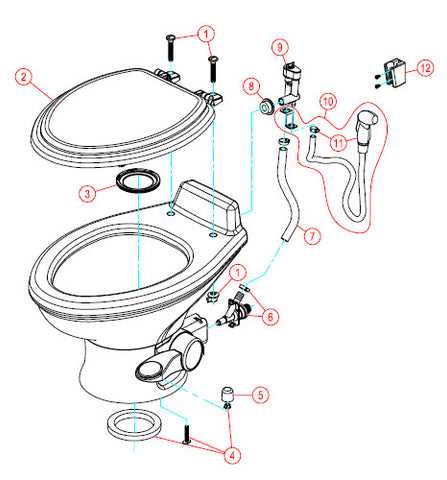 camper toilet parts diagram camper toilet parts diagram