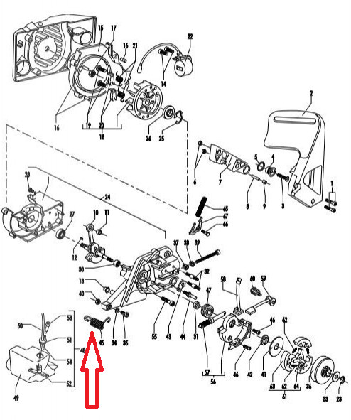 mcculloch chainsaw parts diagram mcculloch chainsaw parts diagram