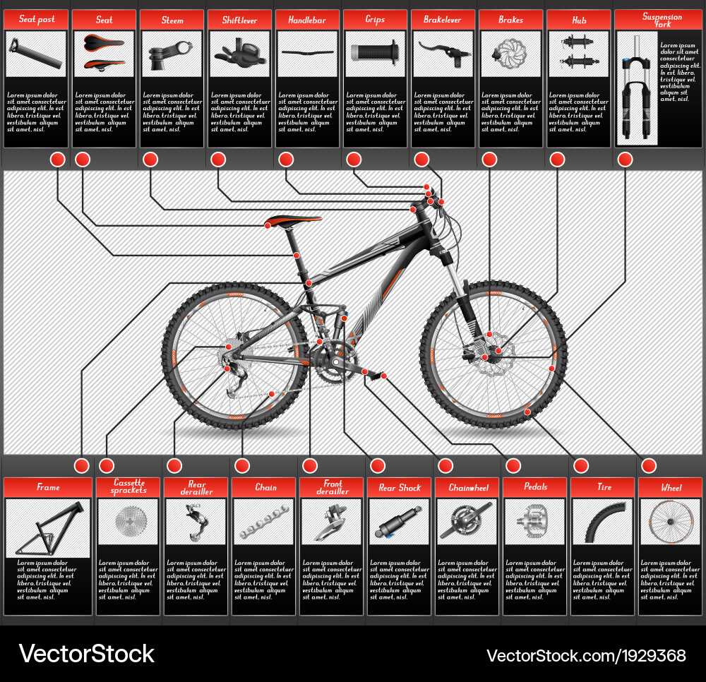 parts of mountain bike diagram