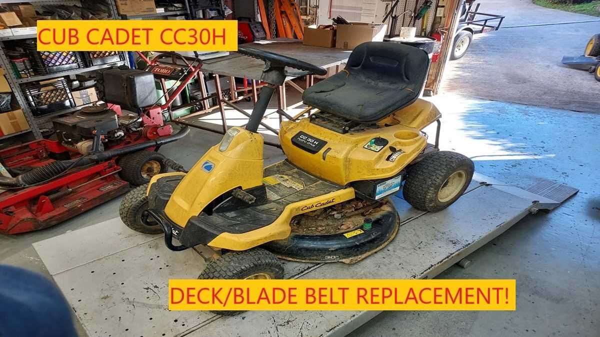 cub cadet mower deck parts diagram