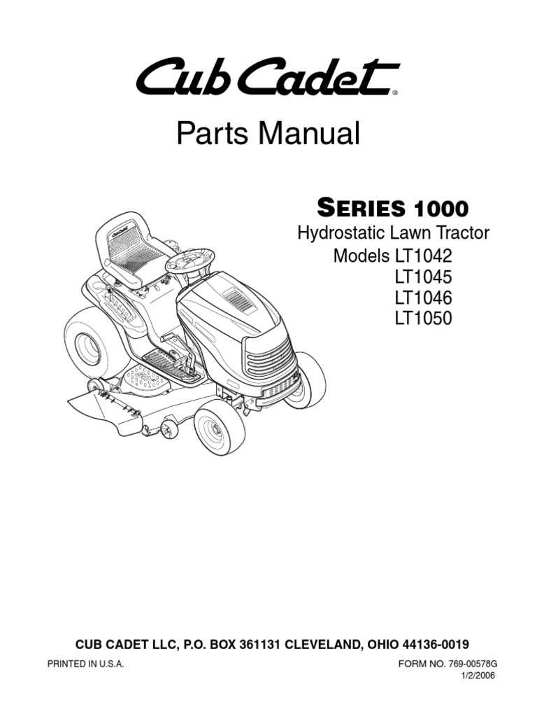 cub cadet parts diagram by serial number