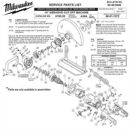 dewalt chop saw parts diagram