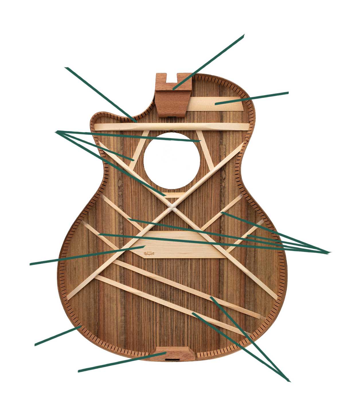 diagram of guitar parts
