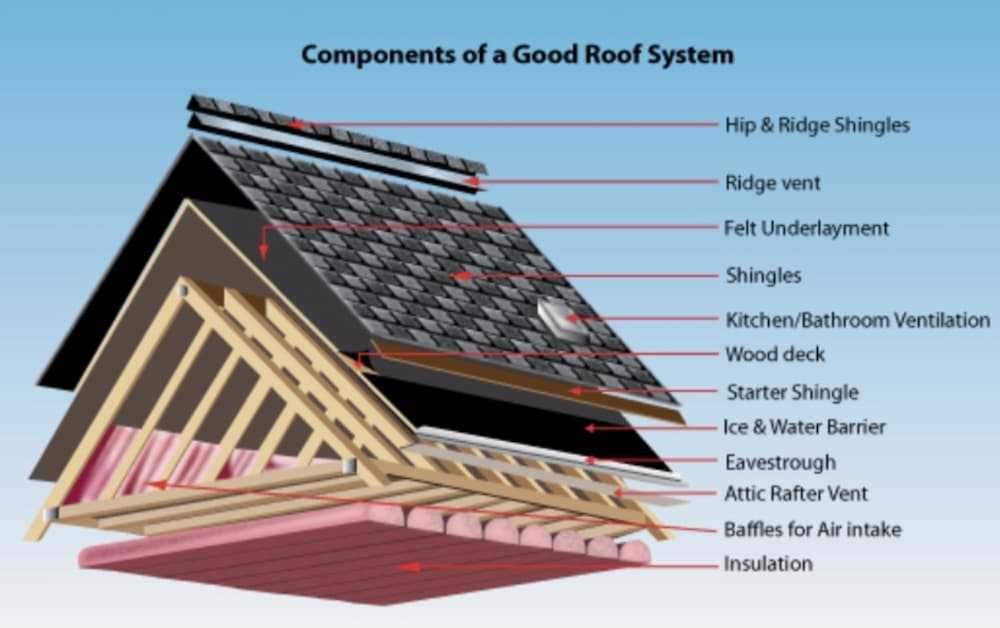 diagram parts of a roof