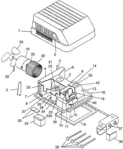 dometic rv air conditioner parts diagram