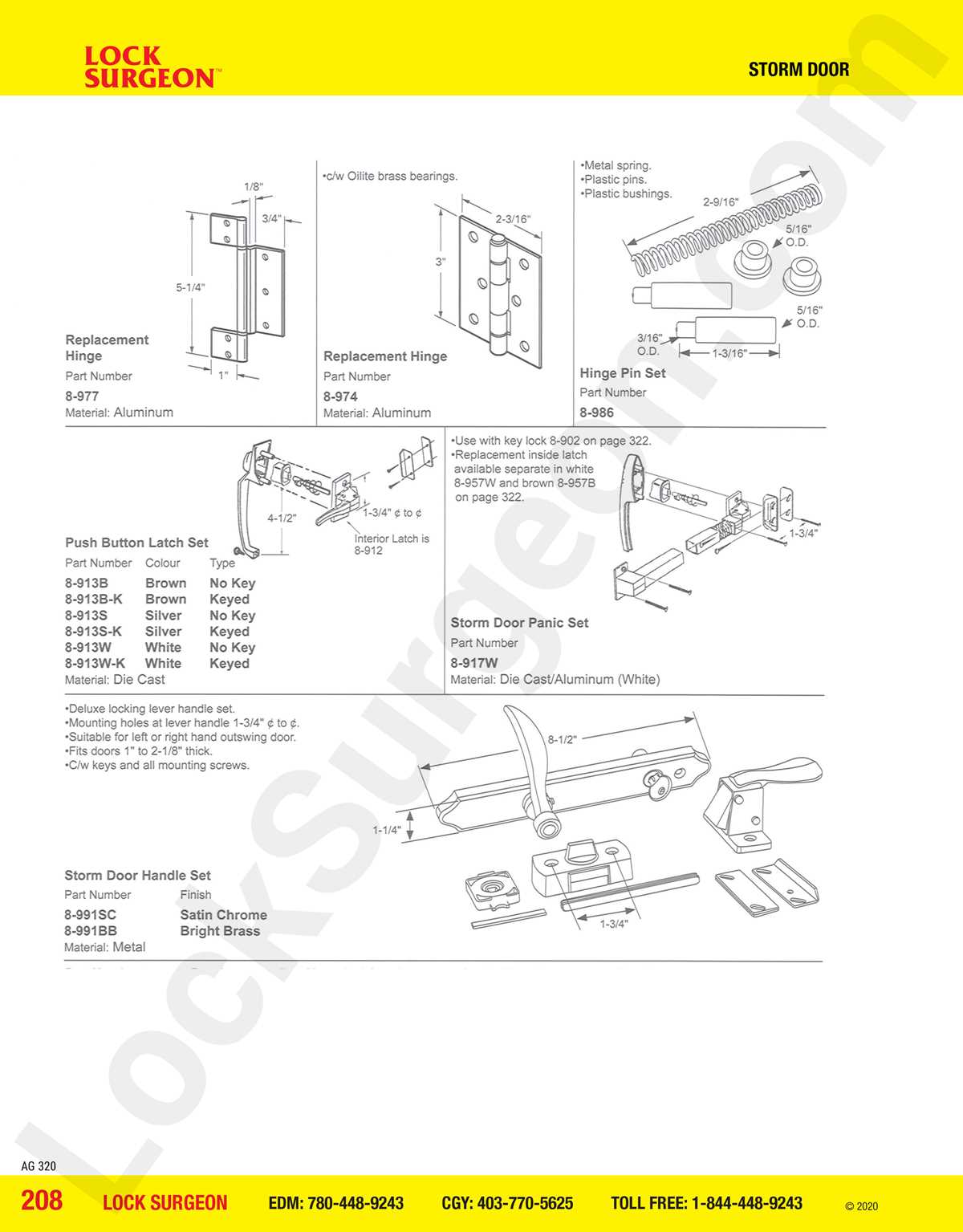 door latch parts diagram