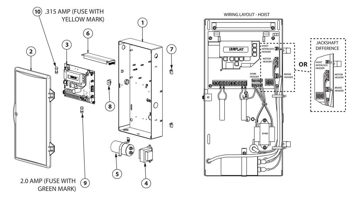 commercial overhead door parts diagram