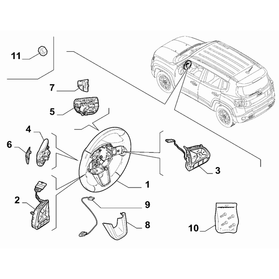 jeep steering parts diagram