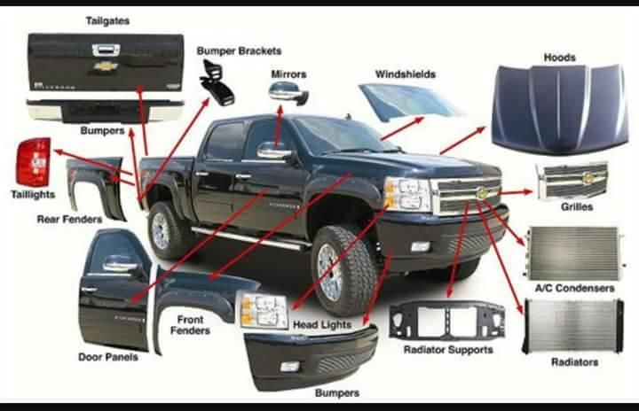 truck parts names with diagram